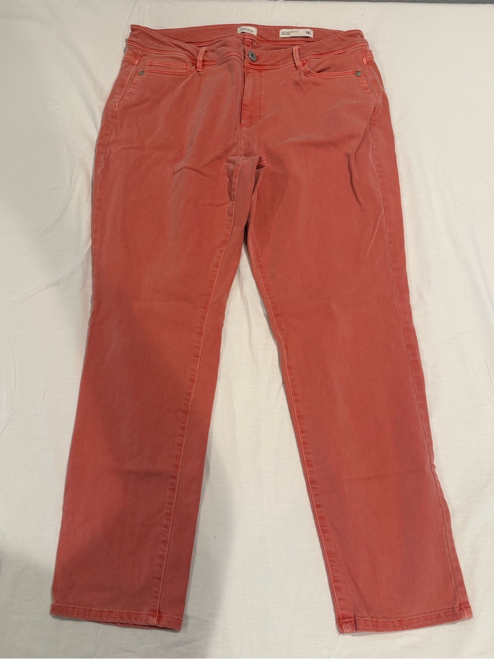 J. Jill Denim Coral-Orange Jeans